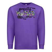 Purple Perfectly Wicked Premium Sweatshirt - CowhideDigitalArt