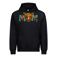 Black highland cow mom Urban Hoodie - Jasminsmagicworld