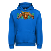 Cobalt highland cow mom Urban Hoodie - Jasminsmagicworld