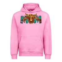 Fuchsia Pink highland cow mom Urban Hoodie - Jasminsmagicworld