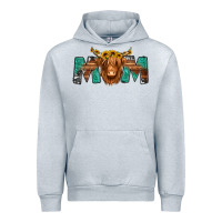Heather Grey highland cow mom Urban Hoodie - Jasminsmagicworld