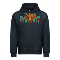 Navy highland cow mom Urban Hoodie - Jasminsmagicworld
