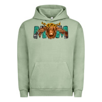 Pigment Oil Green highland cow mom Urban Hoodie - Jasminsmagicworld
