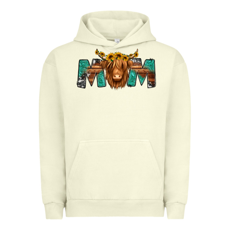 Highland Cow Mom Urban Hoodie by Jasminsmagicworld | Teevron