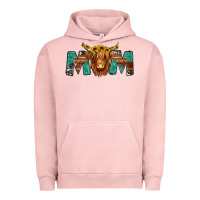 Pigment Salmon highland cow mom Urban Hoodie - Jasminsmagicworld