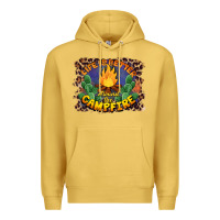 Antique Gold life is better around the campfire Premium Hoodie - BarkalooDesign