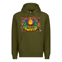 Army Green life is better around the campfire Premium Hoodie - BarkalooDesign