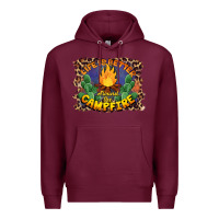 Burgundy life is better around the campfire Premium Hoodie - BarkalooDesign