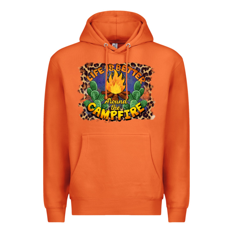 Life Is Better Around The Campfire Premium Hoodie by BarkalooDesign | Teevron
