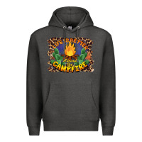 Charcoal Heather life is better around the campfire Premium Hoodie - BarkalooDesign