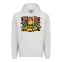 Dove Grey life is better around the campfire Premium Hoodie - BarkalooDesign