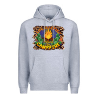 Heather Grey life is better around the campfire Premium Hoodie - BarkalooDesign
