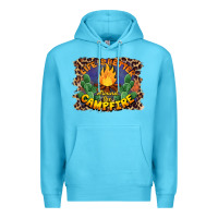 Ocean Blue life is better around the campfire Premium Hoodie - BarkalooDesign