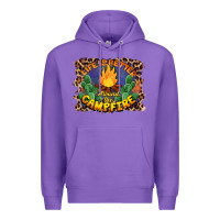 Purple life is better around the campfire Premium Hoodie - BarkalooDesign