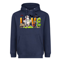 Navy Love Nurse Halloween Heavyweight Hoodie - texasbilliewilder
