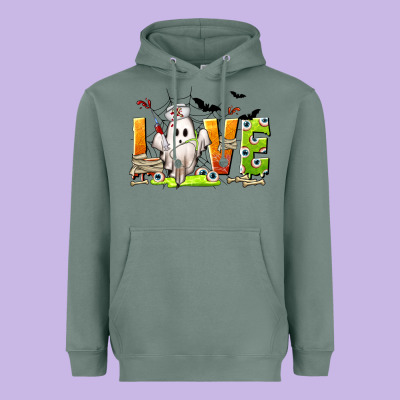 Love Nurse Halloween Heavyweight Hoodie Designed By Texasbilliewilder