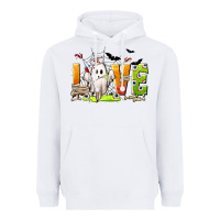 White Love Nurse Halloween Heavyweight Hoodie - texasbilliewilder