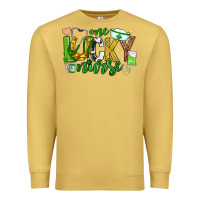 Antique Gold st patricks day one lucky nurse Premium Sweatshirt - Neo Western