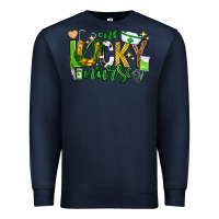 Navy st patricks day one lucky nurse Premium Sweatshirt - Neo Western