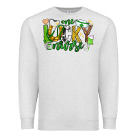 Oatmeal Heather st patricks day one lucky nurse Premium Sweatshirt - Neo Western
