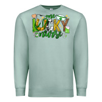 Seafoam st patricks day one lucky nurse Premium Sweatshirt - Neo Western
