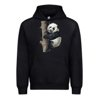 Black Giant Panda Urban Hoodie - LillyAllenDesigns