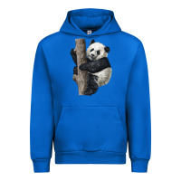 Cobalt Giant Panda Urban Hoodie - LillyAllenDesigns
