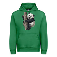 Emerald Giant Panda Urban Hoodie - LillyAllenDesigns