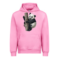 Fuchsia Pink Giant Panda Urban Hoodie - LillyAllenDesigns