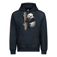 Navy Giant Panda Urban Hoodie - LillyAllenDesigns