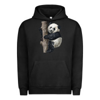 Pigment Black Giant Panda Urban Hoodie - LillyAllenDesigns