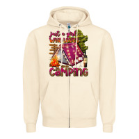 Sandshell just a girl who loves camping Zipper Hoodie - texasbilliewilder