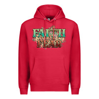Cardinal faith over fear cross Premium Hoodie - NancyCooperArtShop