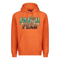 Carrot faith over fear cross Premium Hoodie - NancyCooperArtShop