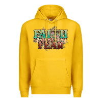 Lemon faith over fear cross Premium Hoodie - NancyCooperArtShop