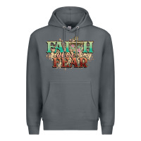 Rock faith over fear cross Premium Hoodie - NancyCooperArtShop