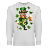 Dove Grey st patricks elf Premium Sweatshirt - Neo Western