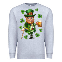 Heather Grey st patricks elf Premium Sweatshirt - Neo Western