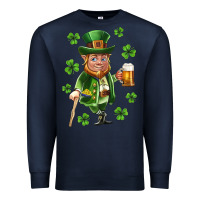 Navy st patricks elf Premium Sweatshirt - Neo Western