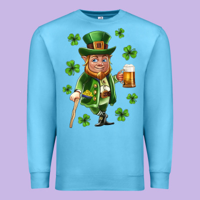 St Patricks Elf Premium Sweatshirt Designed By Neo Western