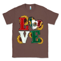 Chestnut Mexican Flag With Sunflowers Love Classic Tee - RanaPortraitStore