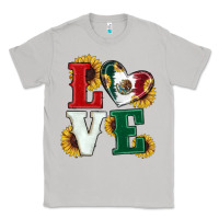 Moon Dust Mexican Flag With Sunflowers Love Classic Tee - RanaPortraitStore