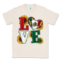 Natural Mexican Flag With Sunflowers Love Classic Tee - RanaPortraitStore