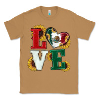 Toasted Coconut Mexican Flag With Sunflowers Love Classic Tee - RanaPortraitStore