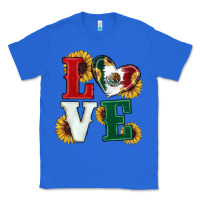 True Royal Mexican Flag With Sunflowers Love Classic Tee - RanaPortraitStore