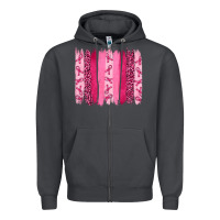 Smoke Breast Cancer Brushstrokes Zipper Hoodie - RanaPortraitStore