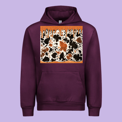 Cowhide Dripping Glitter Tumbler Urban Hoodie Designed By Jasminsmagicworld