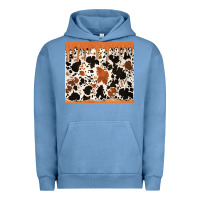 Pigment Pebble Blue cowhide dripping glitter tumbler Urban Hoodie - Jasminsmagicworld
