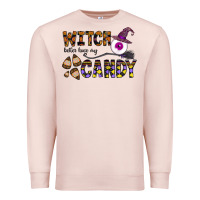 Pale Pink Witch Better Have My Candy Premium Sweatshirt - CowhideDigitalArt