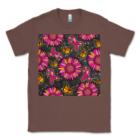Chestnut breast cancer sunflower seamless pattern Classic Tee - BundleAndBundleShop